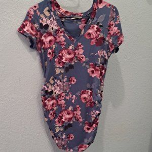 Full Moon Maternity Floral Top - Size XS
